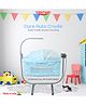TinyTyke Care Automatic Cradle | Modern Electric Swing | Baby Friendly Square Hammock | Mosquito Net | Mattress | With Warranty | Blue