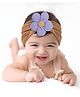 Bembika Floral Applique Detailed Stylish Headband-Brown