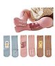 Bembika Soft Cotton Pack Of 3 Animals Designed Socks - Multi Colour