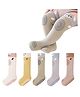 Bembika Soft Cotton Pack Of 5 Animals Designed & Colour Blocked  Socks - Multi Colour