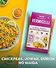 Troovy All Natural High Protein Millet Vermicelli | No Maida | Rich in Iron, Vitamin B12, Folic Acid | No Preservatives, Or Palm Oil | Durum Wheat, Chana Dal & Brown Rice | 400 g