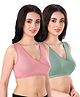 Bella Mama Cotton Elastane Knit Solid Sleep Bra Pack of 2 (Color May Vary)