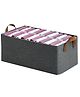 TONY STARK Collapsible Fabric Storage Cubes Organizer with Handles Foldable Storage Baskets for Organizing Toys, Books, Shelves, Closet, Large Storage Box with Handles (pack of 1)