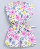 Snuggly MONKEY Poplin Sleeveless Floral Printed Jumpsuit - Multi Colour