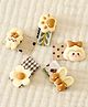 Babyhug Free Size Hair Clips Pack Of 5 - Multi Colour