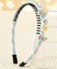 Babyhug Hair Band With Unicorn Applique - Light Blue