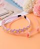 Babyhug Watermelon & Floral Applique Hairband  Watermelon  - Peach & Purple