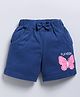 FUN A2Z Cotton Sinker Butterfly Printed Shorts - Navy Blue