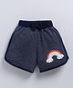 FUN A2Z Cotton Sinker Polka Dots & Rainbow Printed Shorts - Black