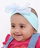 Arendelle Cotton Bow Applique Detailed Headband - Blue