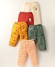 OHMS Single Jersey Knit Full Length Track Pant With Stripes Vehicles & Animal Print Pack Of 5 - Multicolour