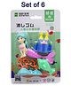 Asera Beautiful Mermaid Theme Ocean Princess Erasers for Birthday Return Gifts for Kids/Girls (Set of 6)