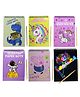 Asera Scratch Art Book A5 Size (20x14cms) with Wooden Stylus Birthday Return Gift for Kids of All Age Group. (Big Size (6 Pc))