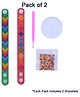 Asera 5D Diamond Art Painting Bracelets DIY Diamond Wristbands Mosaics Stickers Kit Jewelry Making Arts Crafts Pack of 2 - Multicolor