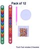 Asera 5D Diamond Art Painting Bracelets DIY Diamond Wristbands Mosaics Stickers Kit for Kids Girls Jewelry Making Arts Crafts Pack of 12 - Multicolor