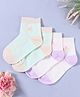 KIDLINGSS Pack Of 2 Rabbit Designed Socks - White & Sea Green
