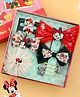 Yellow Bee Disney Set Of 8 Mickey Mouse Featuring Minnie Mouse Designed Hair Clips & Rubber Bands - Red Pink & Black