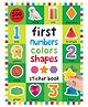First Numbers, Colors, Shapes Sticker Book By Roger Priddy - English