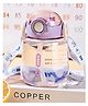 SUN & SHINE | Sipper Water Bottle for School Kids | Boys and Girls with Straw | Leak Proof, BPA Free | 2-5 years | 500 ml bottle | Cute and Durable School Water Bottle (Playful Purple, 500 ml)