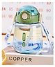 Sun & Shine | Sipper Water Bottle for School Kids | Boys and Girls with Straw | Leak Proof, BPA Free | 2-5 years | 500 ml bottle | Cute and Durable School Water Bottle (Olive Green, 500 ml)