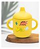 SUN & SHINE Silicone Baby Sippy Cup with Handle | Travel Sipper Water Bottle for Boy or Girl| Food Grade Mug | Spill Proof Tumbler| Kid Milk Bottles with Cap | 6 Months to 3 Years | 180 ml (Mustard)