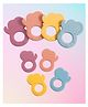 SUN & SHINE | 100% Natural Rubber & Silicone Teether For 6 To 12 Months Baby | BPA-Free, Soft & Gentle | Teething Toys For Babies | Random Color 1 pc | Ideal Gifts For New Parents (Jumbo Joy Elephant)