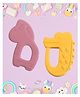 SUN & SHINE | 100% Natural Rubber & Silicone Teether For 6 To 12 Months Baby | BPA-Free, Soft & Gentle | Teething Toys For Babies | Pack of 2 - Random Color | Ideal Gifts For New Parents (Neigh Neigh Nibbler + Gummy Gator)