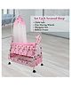 Stepupp Cradle for Kids with Mosquito Net - Pink