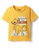 Kookie Kids Disney Single Jersey Knit Half Sleeves T-Shirt With Lion King Graphics - Yellow