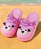 PASSION PETALS Bear Designed Slingback Clogs - Pink