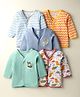 OHMS Single Jersey Knit Full Sleeves Jhablas with Animal Print Pack of 5 - Multicolor