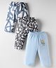 OHMS Single Jersey Knit Full Length Lounge Pants with Bear Print Pack of 3 - Multicolor
