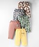 OHMS Single Jersey Knit Full Length Lounge Pants with Animal Print Pack of 5 - Multicolor
