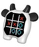 Ji and Ja Tic Tac Toe Game, Animal-Themed 3-in-1 Handheld Puzzle Game Console, Board Games for Kids and Adults, Portable Travel Games for Car Ride, Birthday ( COW)