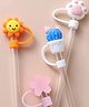 Ji and Ja 4Pcs Silicone Straw Cover Cap | Reusable Cute Cartoon Straw Cap | Dust-Proof Drinking Straw Tips Lids Cover (no Straw Included) (Size : 10mm, Multi-Design)