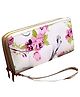 MOMISY Women's PU Leather Clutch Purse, Party Wedding Wallet with Zipper - Purple
