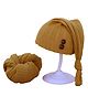 MOMISY Newborn Baby Photography Props, Long Tail Cap and Wrap Set (Yellow)
