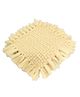 MOMISY Braided Knit Throw Braided Rug Blanket, New Born Baby Photography Photoshoot Props (Yellow, 45 * 45 cm)
