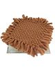 MOMISY Braided Knit Throw Braided Rug Blanket, New Born Baby Photography Photoshoot Props (Brown, 45 * 45 cm)