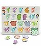 Aditi Toys Wooden 1 To 20 Number Puzzle With Picture Educational Number Board for Kids Educational Montessori Learning Puzzle - Multicolor
