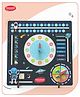 Aditi Toys Wooden Space Themed Learning Clock, Teach Date, Week, Month, Season, Weather & Time Durable MDF Wood Activity Educational Board For Preschoolers, Nursery & Kindergarten Age Above 3+ Years