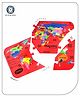 Aditi Toys Educational Word Map Puzzle for Kids 3 Foam Puzzle Frame With 61 Country Pieces Colorful Foam Puzzle with 60 Flags, 60N State Stickers