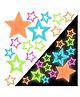 Bunie Glow in The Dark Radium Star Shaped Stickers  15 Pcs Multicolor