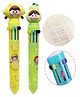 Bunie Cute Cartoon Topper Ball Pens Set - Multicolor Pack of 2