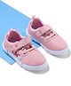 Cute Walk by Babyhug Velcro Closure Sneakers with Butterfly Applique - Pink