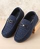 Pine Kids Slip On Loafer with Applique - Navy Blue