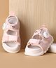 Babyoye Velcro Closure Solid Colour Sandals - Pink