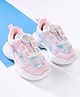 Cute Walk by Babyhug Slip On Sneaker Shoes With Lace Detailing - Pink
