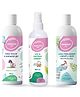 awenest Baby Travel Combo Kit - Natural Bottle Cleaning Liquid and Dishwash + Newborn Baby Laundry + Baby Toy and Surface Cleaner, Each pack of 100 ml | 100% Sulphate-free and  Plant-based