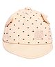 Kidofash Cotton Abstract Designed Cap - Cream